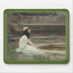 A Young Girl by a Pool Mousepad