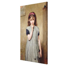 A Young Girl in the Classroom, 1876 (oil on canvas Canvas Prints