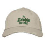 A Zombie Bit Me! Distressed Stone Hat Baseball Cap