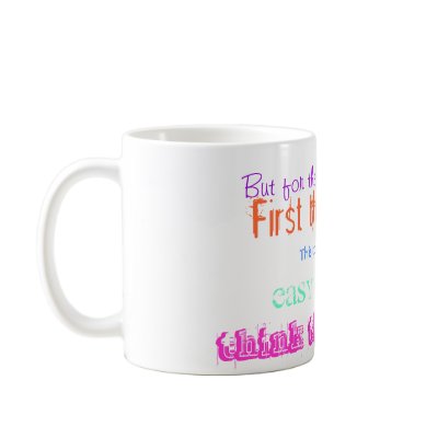 AA Alcoholics Anonymous Slogan Mug by sewnsoswell