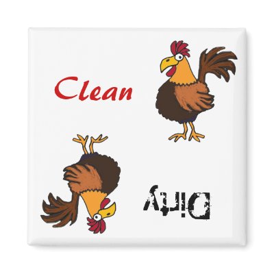 AA- Funky Rooster Dishwasher Magnet by naturesmiles