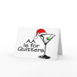 AA Is For Quitters Christmas Martini
