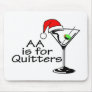 AA Is For Quitters Christmas Martini