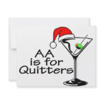 AA Is For Quitters invitations