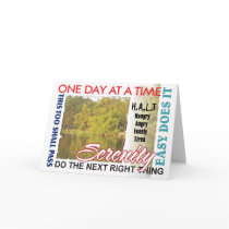 AA slogans anniversary card