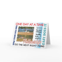 AA slogans anniversary card
