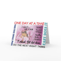 AA slogans anniversary card