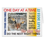 AA slogans anniversary card