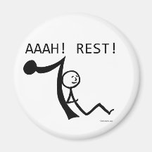 Aaah Rest! Refrigerator Magnet