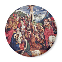 Aachen Altar (Passionstriptychon) Middle Panel: Cr Magnet