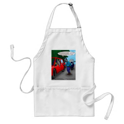 Aardvark Driving While Bugged Funny Tees Mugs Gift Apron by beardiethor123
