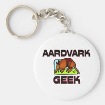 Aardvark Geek Keychain