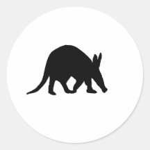 Aardvark silhouette sticker