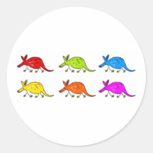 Aardvarks Round Sticker