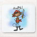 Aargh Monkey  Pirate Tshirts and Gifts Mousepad
