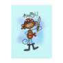 Aargh Monkey  Pirate Tshirts and Gifts Post Cards