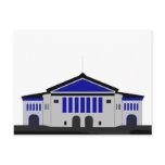 Aarhus Theater - grey Postcard