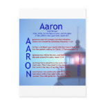 Aaron Acrostic Postcards