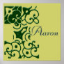 Aaron Designer Name Poster