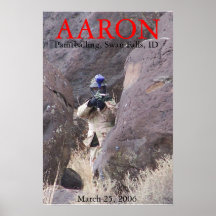 Aaron paintballing print