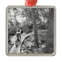 Aaron Rodgers mountain biking on the Stairway to Christmas Ornament