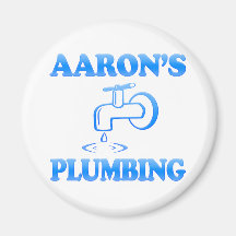 Aaron's Plumbing Refrigerator Magnet