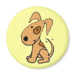 AB- Cute wagging pup design magnet