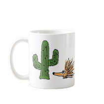 AB- Funny Porcupine and Cactus Mug