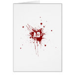 AB Negative Blood Type Donation Vampire Zombie Card