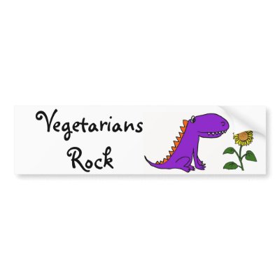 AB- Vegetarians Rock Dragon Bumper Sticker by naturesmiles