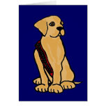 AB- Yellow Labrador with Bandelier Card