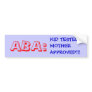 ABA BUMPER STICKER
