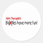 ABA Therapists Have More Fun Sticker