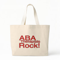 ABA Therapists Rock (Red) Canvas Bag