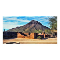 Abandoned adobe building photo print