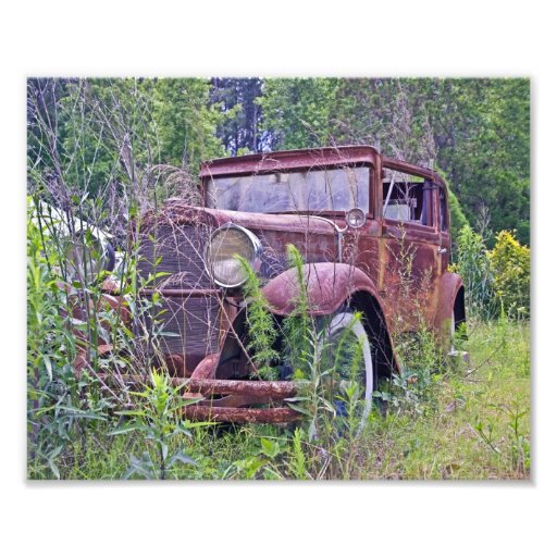 Abandoned Car Photo Print