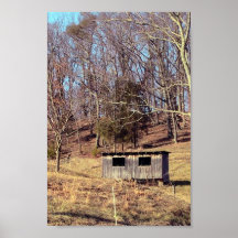 Abandoned Chicken Coop On The Mountain Posters