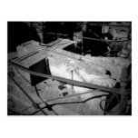 Abandoned grave postcard