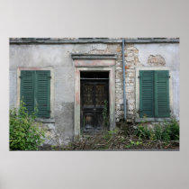 Abandoned house, Basel, Switzerland Posters