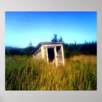Abandoned Outhouse Canvas