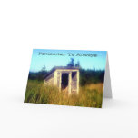 Abandoned Outhouse Greeting Card