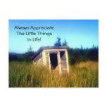 Abandoned Outhouse Postcard