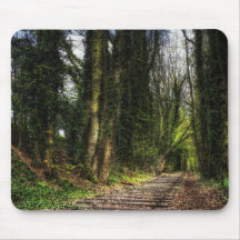 Abandoned Railway Tracks HDR Mouse Pads