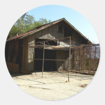 Abandoned Shed At The Old LA Zoo Round Sticker