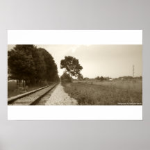 Abandoned Train Tracks Poster