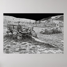 ABANDONED WAGONS of BANNACK MONTANA GHOST TOWN Posters