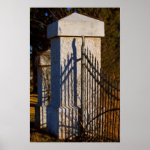 Abandoned Wrought Iron Gate Posters