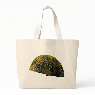ABANICO DE OCHUN BY LIZ LOZ TOTE BAGS by AFROFUSION