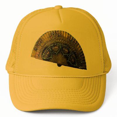 ABANICO DE OCHUN BY LIZ LOZ MESH HATS by AFROFUSION