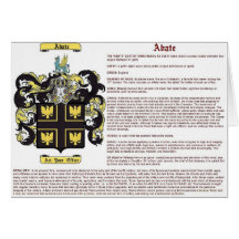 Abate (meaning) greeting cards